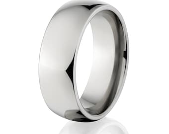 New 8mm Wide Titanium Band - 8HR-P