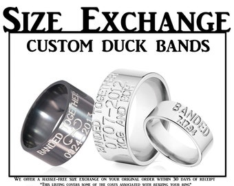 Duck Band Size Exchange