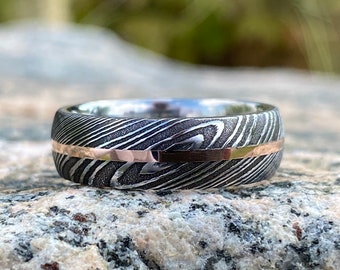 ダマスカス鋼リング 木目金風 9K金インレイ 14号 | Custom Ring il_340x270.2487183486_9p5u.jpg
