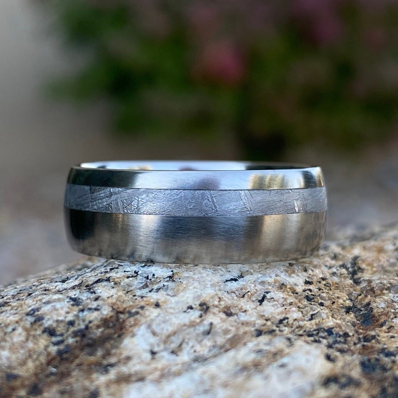 Gibeon Meteorite Ring Custom Made Meteorite Wedding Bands USA - Etsy