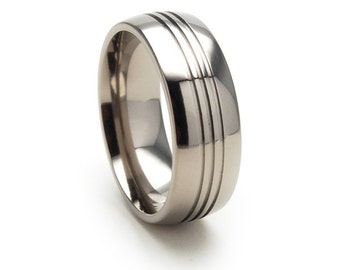 New 8mm Wide Titanium Ring