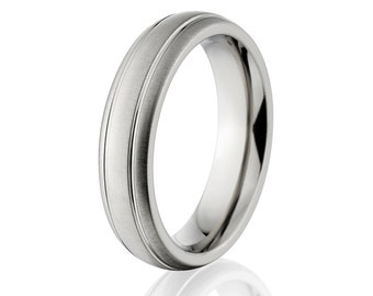 New 5mm Wide Comfort Fit Titanium Ring - 5HR2G-XB