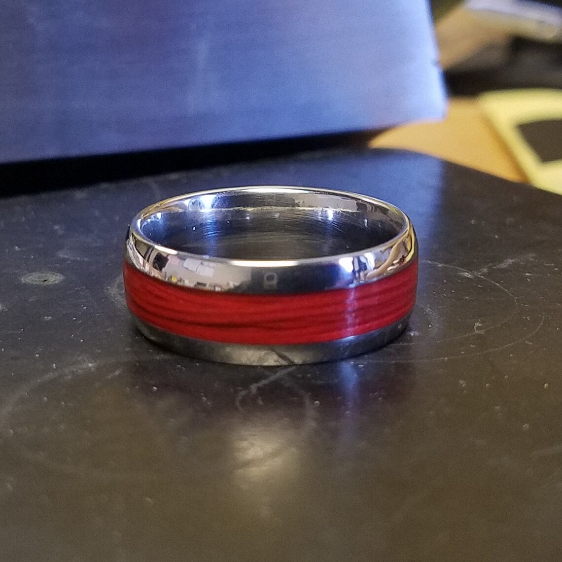 Titanium Fishing Line Ring Custom Made Bands Fly Fishing USA Etsy