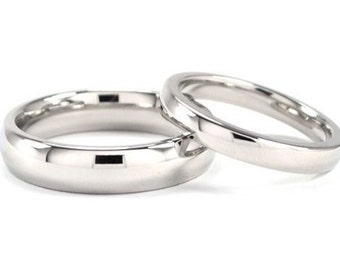 Cobalt Ring Sets, His And Her Wedding Rings, Wedding Band Wedding Ring Set : COB-5HRP.COB-3HRP