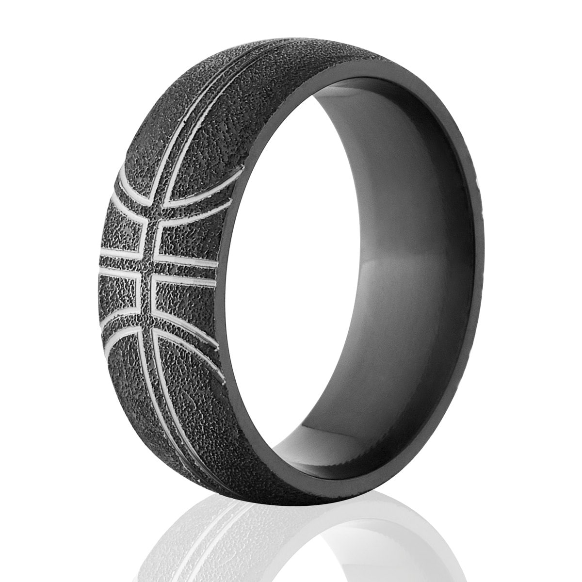 Vivaday Anello Da Basket Arancione In Acciaio Nero – Fidget Spinner Per Appassionati (taglie 6-11) - 3