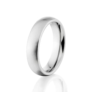 New 6 mm Cobalt Ring, USA Made Wedding Bands - Modern Ring 4-17