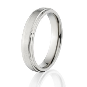 New 4mm Comfort Fit, Custom Titanium Ring - 4RC-B