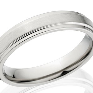 New 4mm Comfort Fit, Custom Titanium Ring 4RC-B image 2