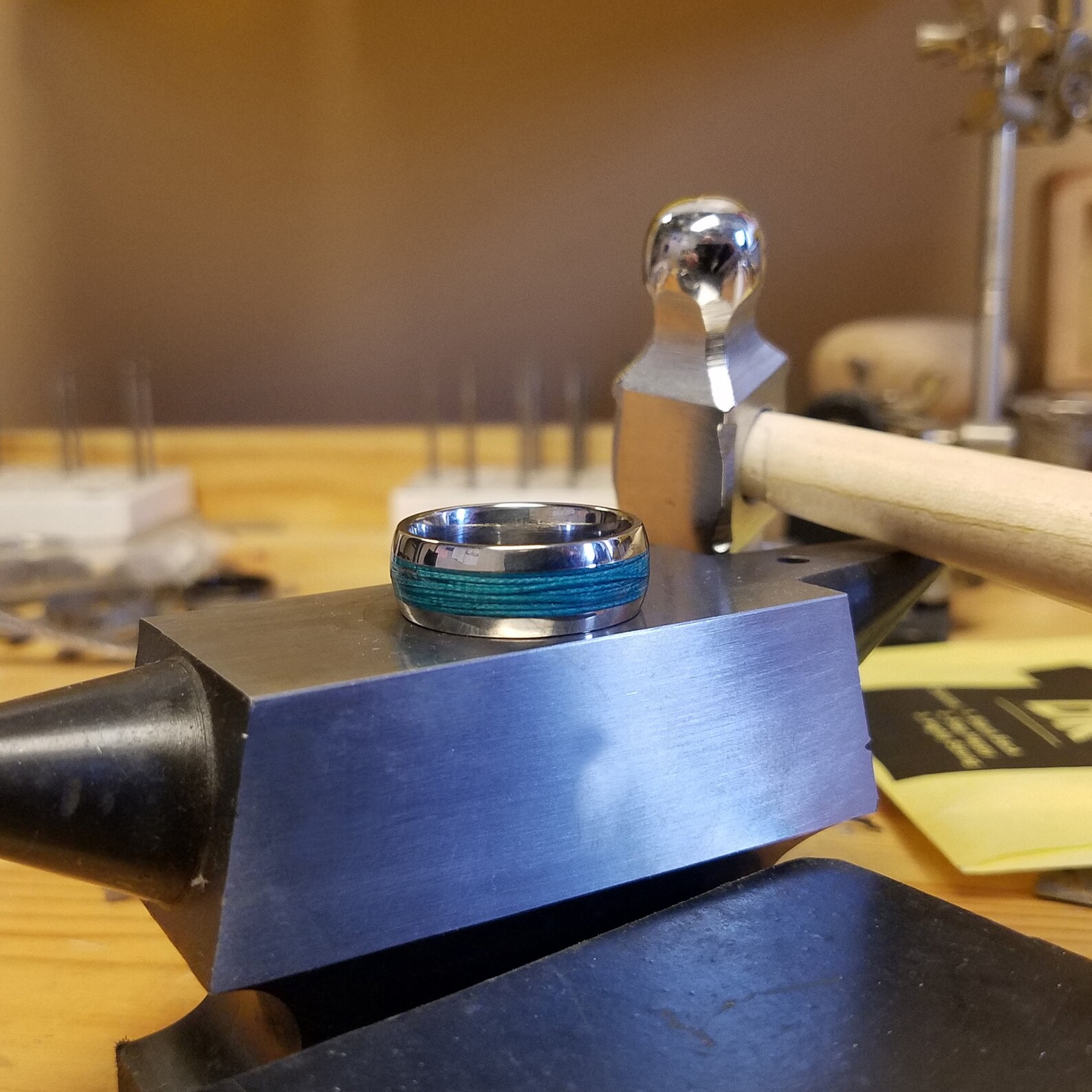 Titanium Fishing Line Ring Custom Made Bands Fly Fishing USA Etsy