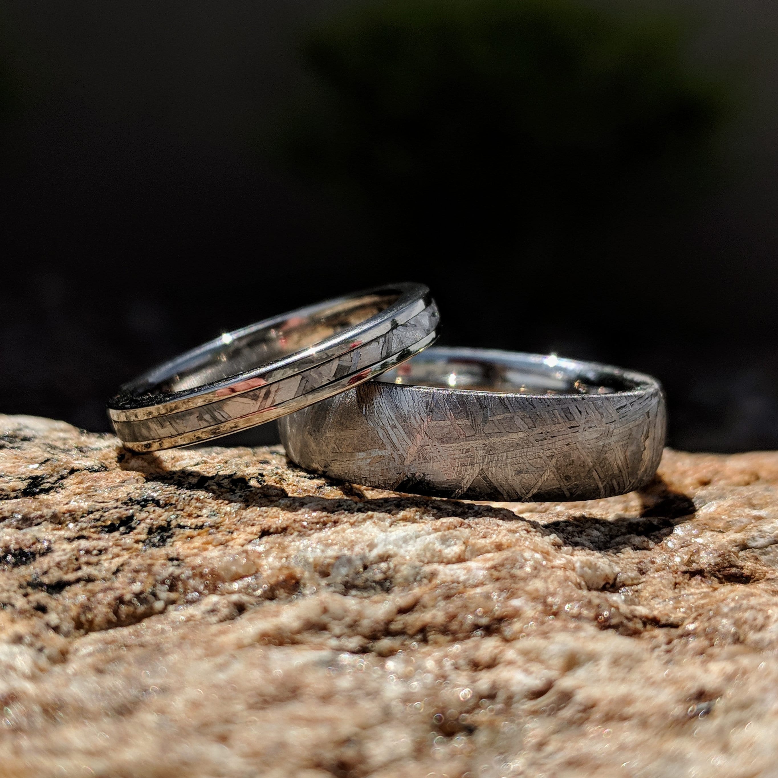 Meteorit Ring Meteorit Ring Benutzerdefinierte Handwerker Schmuck aus den USA Etsy