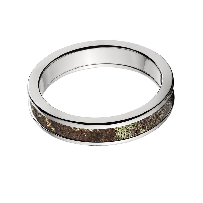 Camouflage Wedding Band Custom Camo Wedding Ring Realtree Max Camo Pattern Camo Jewelry RealTree Max Camo Ring 4HR/_RTMAX1