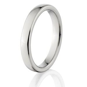 New 3mm Comfort Fit, Custom Titanium Ring: 3HRP