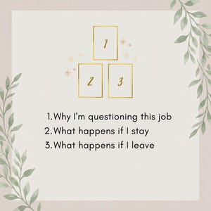 Should I Quit My Job Tarot Reading | 3-Card Decision Spread (Digital Download) image 2