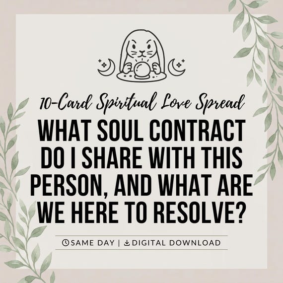 Soul Contract tarot reading