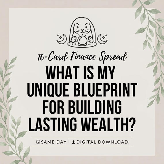 Wealth Blueprint tarot reading