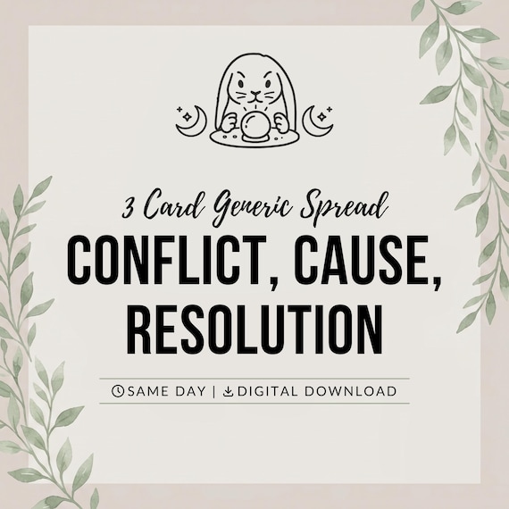 Conflict, Cause, Resolution tarot reading