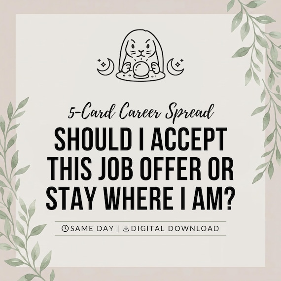 Job Offer Decision tarot reading