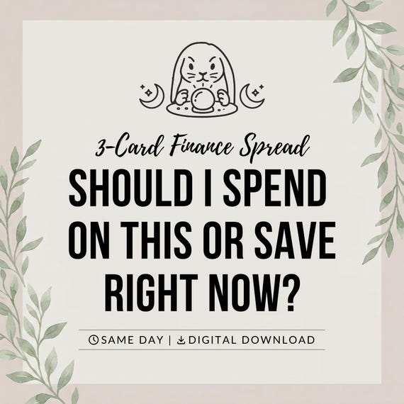 Spending or Saving tarot reading