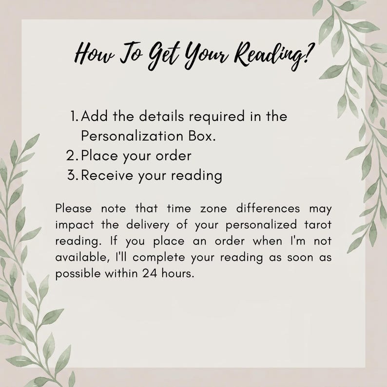 Should I Reach Out Tarot Reading | 3-Card Love Decision Spread (Digital Download) image 6
