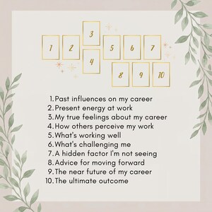 Complete Career Story Tarot Reading | 10-Card In-Depth Spread (Digital Download) image 2