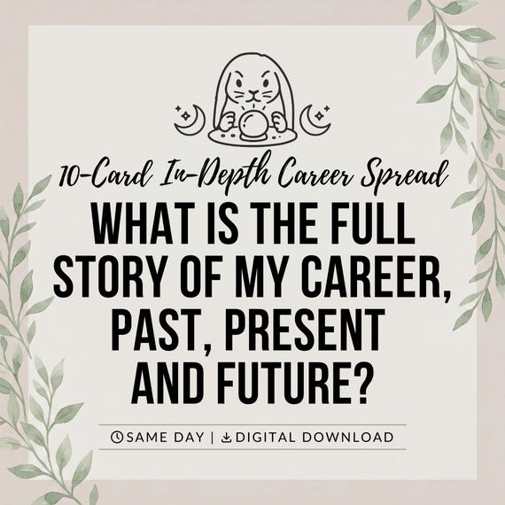 Complete Career Story tarot reading