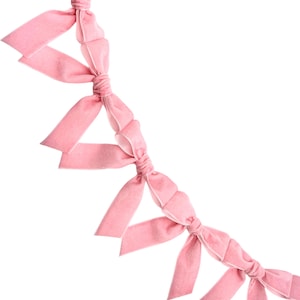 Wall Bow Garland for Party, Velvet Garlands, Custom Bow Birthdays, Baby Shower & Parties, Birthday Wall Decor, Pink Bow Garland