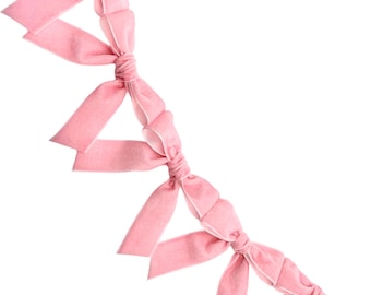 Velvet Bow Garland: Custom Party Wall Decor