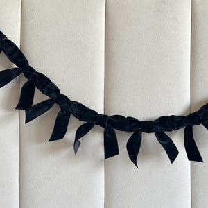 Wall Bow Garland for Party, Velvet Garlands, Custom Bow Birthdays, Baby Shower & Parties, Birthday Wall Decor, Pink Bow Garland