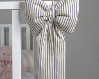 Gestreepte katoenen strik: groot kinderkamerdecor