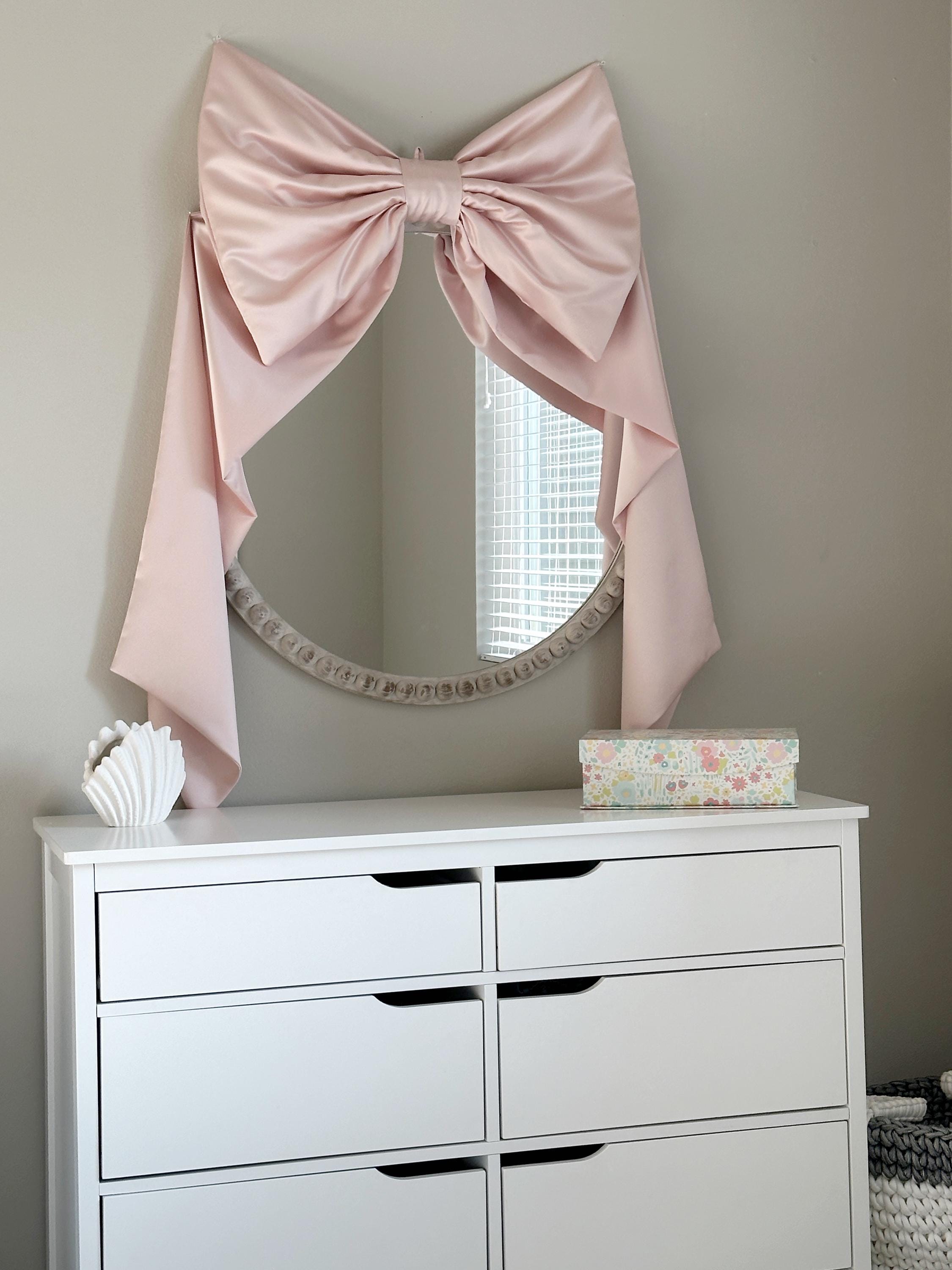 Blush Bow, Kids Room Wall Decor / Nursery Wall Bow / Large Bow Wall ...