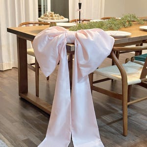 Large Pink Birthday Bow for table, Party Baby Shower Decor ,Bridal Decor