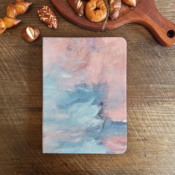 Pink And Blue Collision IPad Case with Apple Pencil Holder Cover for Air/Pro/Mini Case 11 12.9 13 Inch 2024 M2 M4 Protective iPad Sleeve