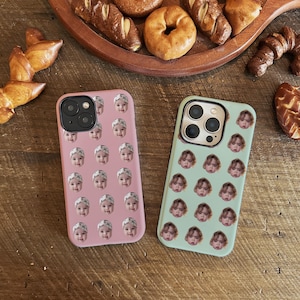 Coque de téléphone personnalisée avec photo de bébé et dégradé de couleurs pour iPhone 16 Pro Max, iPhone 15, iPhone 14 Pro Max, iPhone 13, iPhone 12 et 11