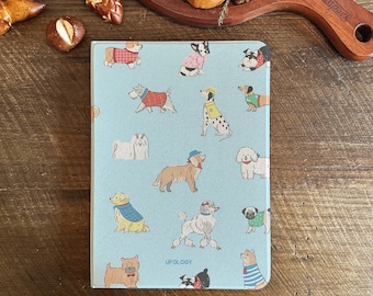 Lovely Puppies IPad Case with Apple Pencil Holder Cover for Air/Pro/Mini Case 11 12.9 13 Inch 2024 M2 M4 Protective iPad Sleeve