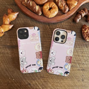 Animal Doll Party Phone Case for iPhone 16 Pro Max iPhone 15,iPhone 14 Pro Max iPhone 13 Case, iPhone 12 11 Xr Protective Cover Design