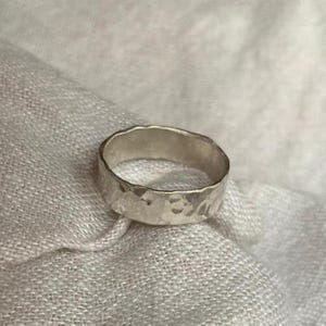Ring silver hand-forged