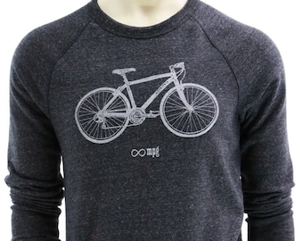 Bicycle | Soft crew neck sweatshirt | Infinite MPG | Unisex jumper | Sizes S - 3XL