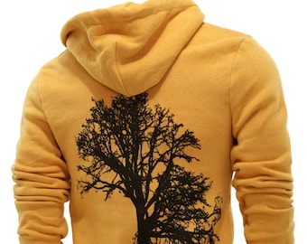 Oak Tree | Full Zip Fleece Hoodie | Soft Hoodie | Unisex | Sizes XS - 3XL