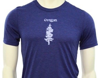 Fir Tree | Soft  Lightweight T Shirt | Unisex Fitted cut | Oregon travel tee | Hometown t shirt | crew and V neck