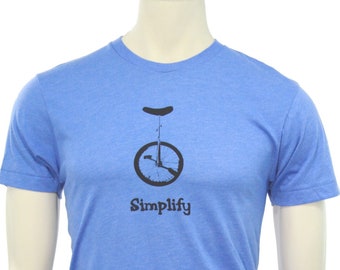 Unicycle Bike | Soft Lightweight T Shirt | Simplify