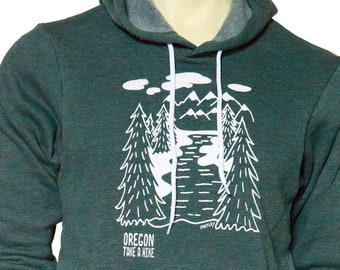 Oregon - Take a hike  | Soft classic pullover hoodie | Unisex | Hike Oregon