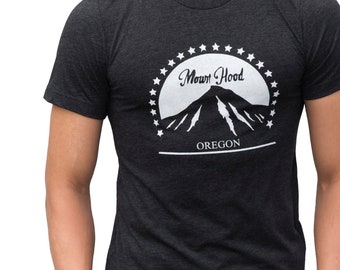 Mount Hood Oregon | Soft Lightweight T Shirt | Unisex crew & V-neck | Sizes XS - 4XL
