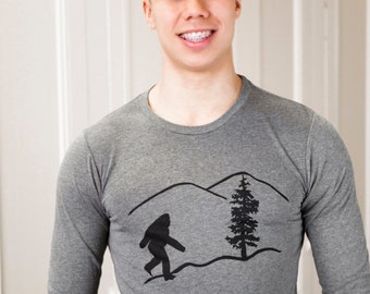 Bigfoot | Soft Long sleeve T shirt | Sasquatch | soft lightweight | Unisex