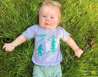 Oregon Bigfoot | infant & Toddler | Sasquatch | Soft T shirt | Hometown tees