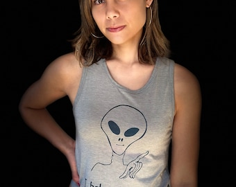 Alien | Festival cropped tank top | Summer crop tank