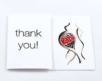 Baby Shower Thankyou Cards 'Baby Love' 10pk