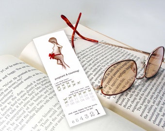 Pregnancy Countdown Bookmark Keepsake Pregnancy Gift 'Precious Gift'