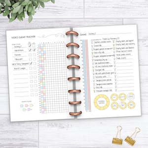 Video Game Tracker, Gaming Journal, Printable Gamer Log || A4 / A5 ...