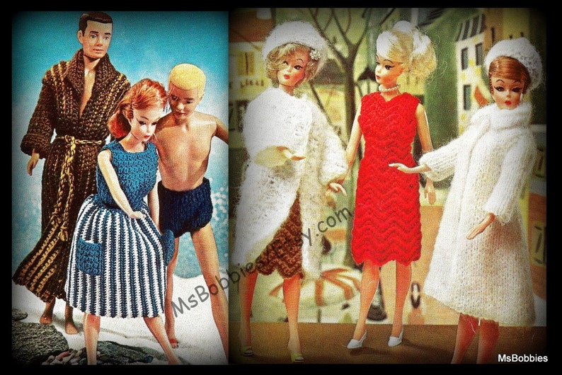 PDF Ebook Vintage Barbie and Ken Clothing Patterns in Etsy
