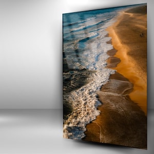 Beach Tempered Glass Wall Art, Summer Print Wall Art, Home Decor, Living Room Art, Modern Wall Art, Sea Print Wall Hangings, Cool Decoration